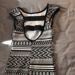 Black and white mini dress!